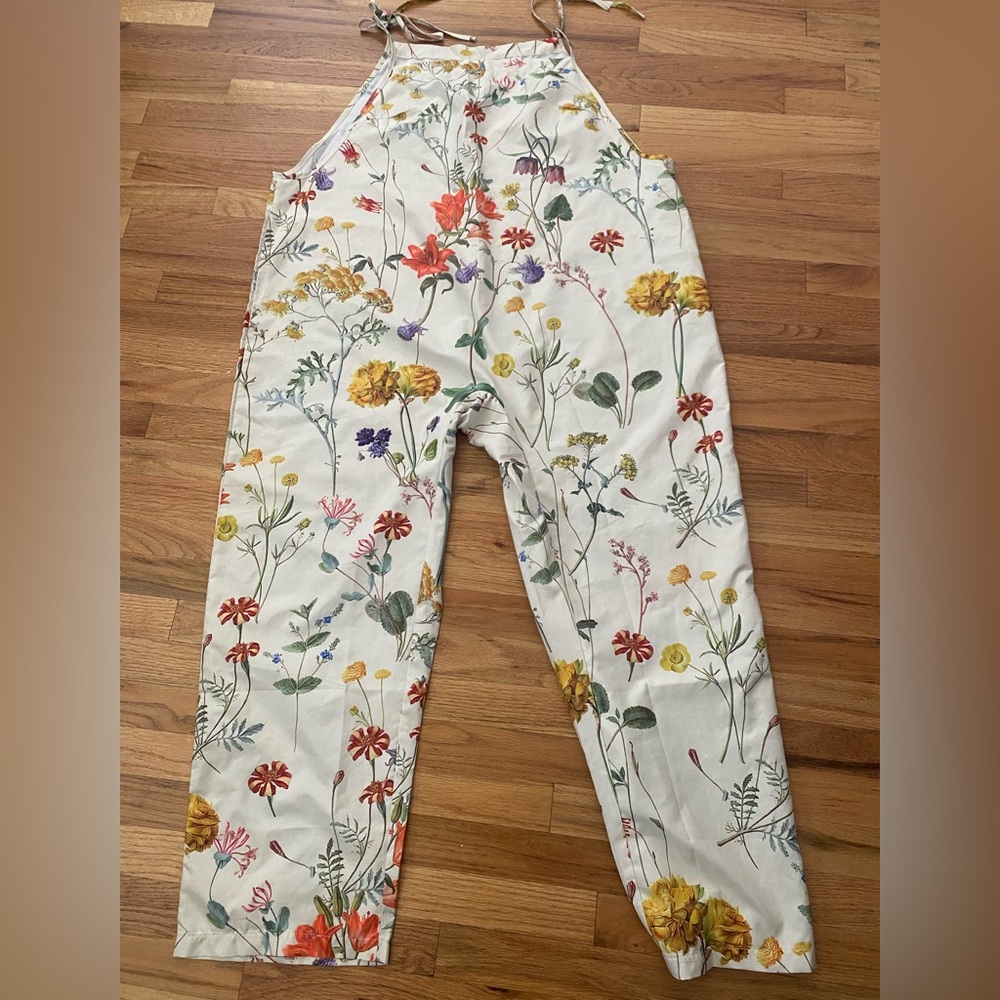 Floral Print Light Weight Jumpsuit Overalls